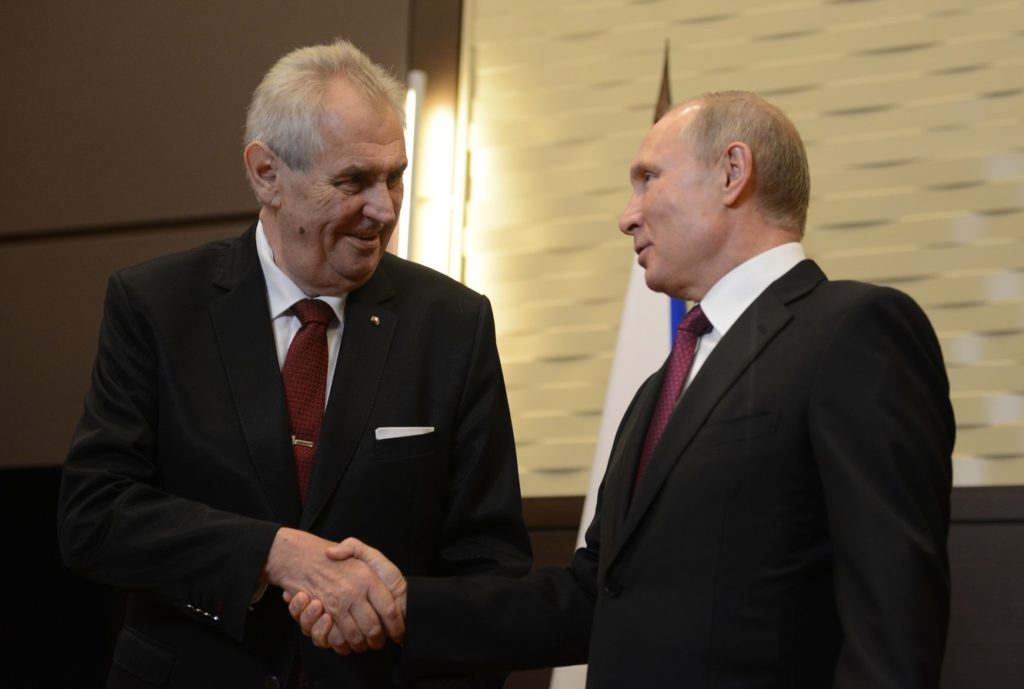 Miloš Zeman a Vladimír Putin